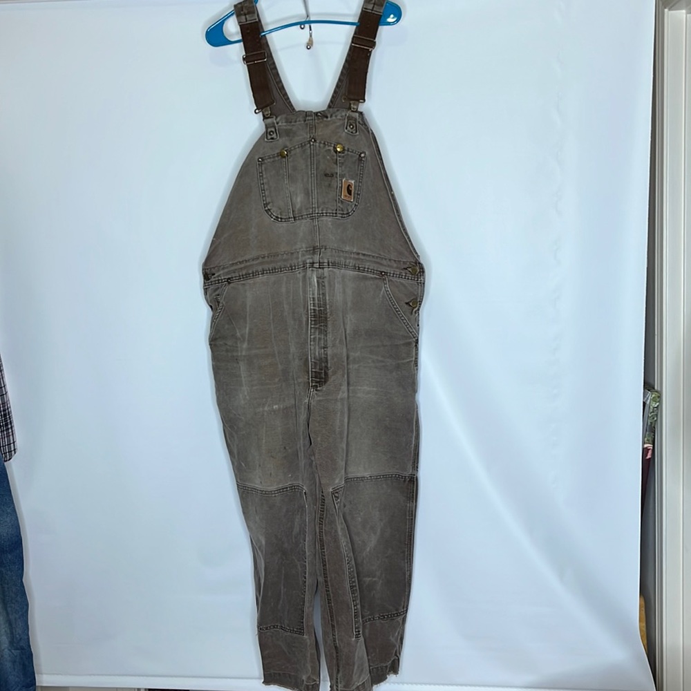Carhartt extreme distressed overalls, 48/30,